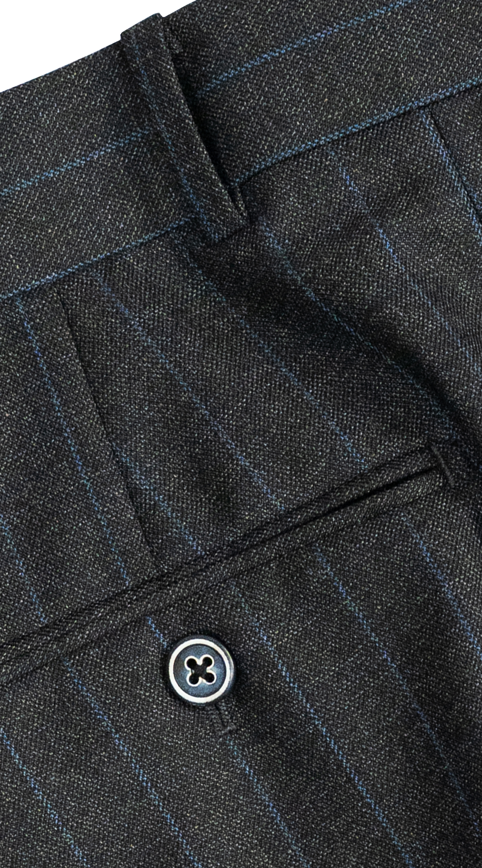 Charcoal Blue Pinstripe Suit