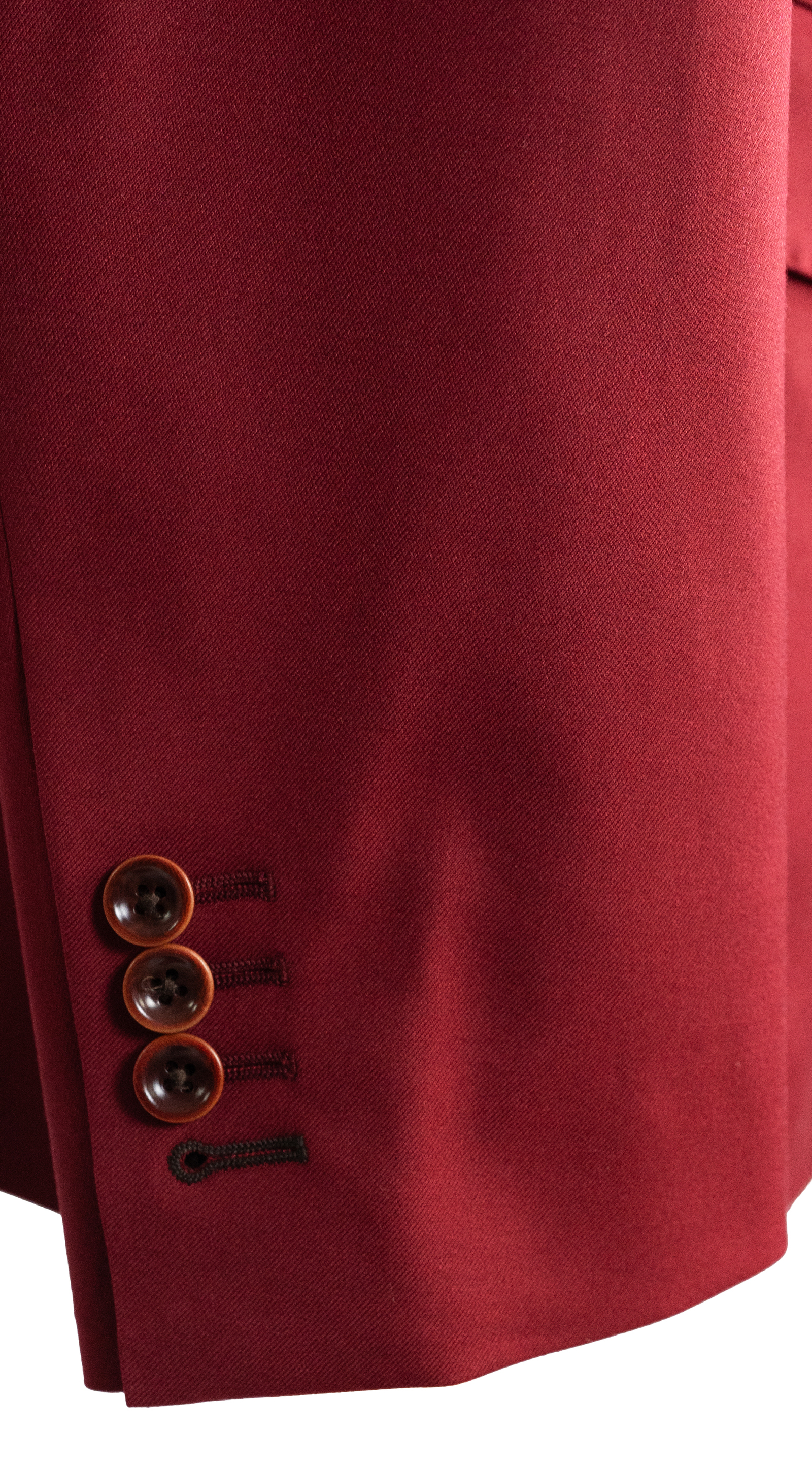 Crimson Red Double-Breasted Suit