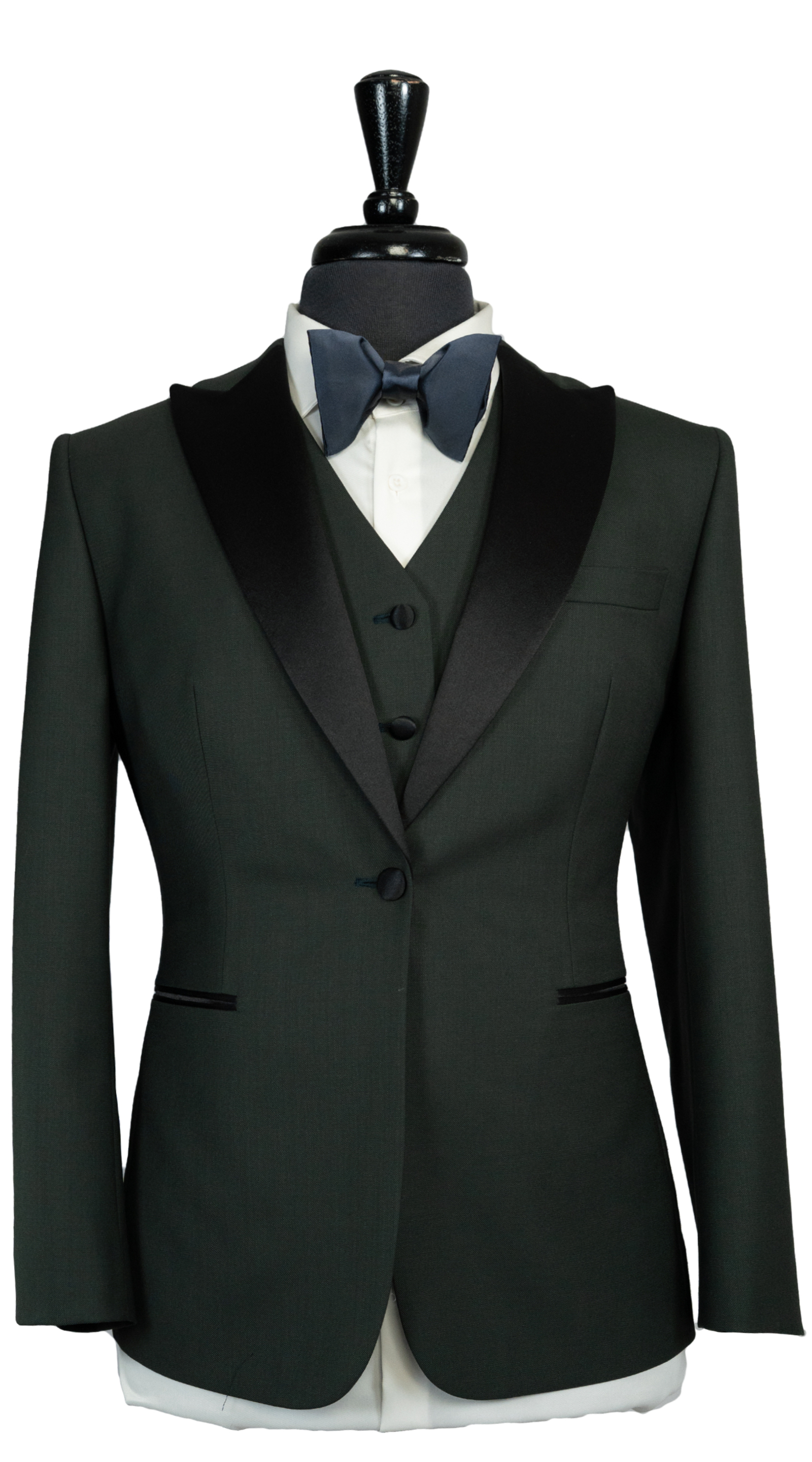 Green Peak Satin Lapel Tuxedo