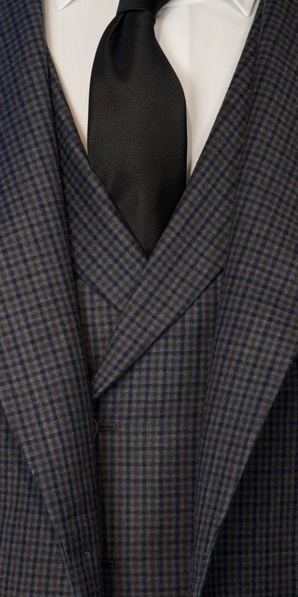 Complet bleu birdseye en laine