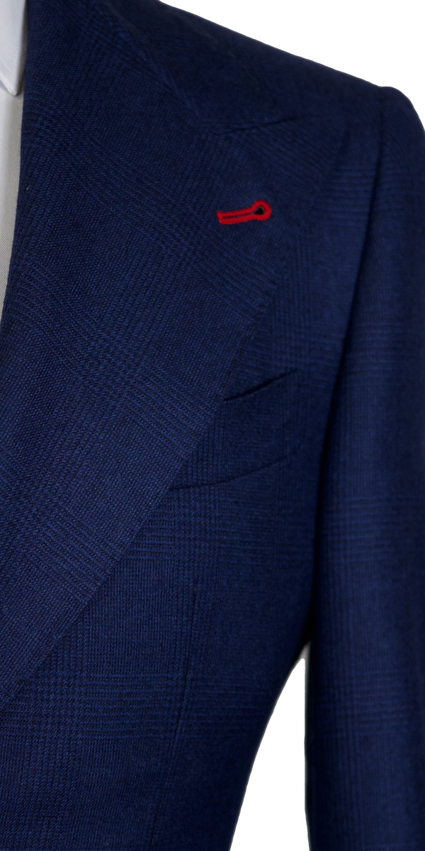 Midnight Blue Check Suit