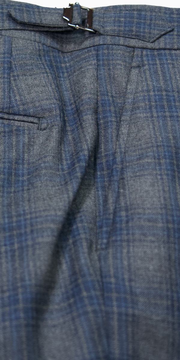 Grey with Blue Plaid Suit