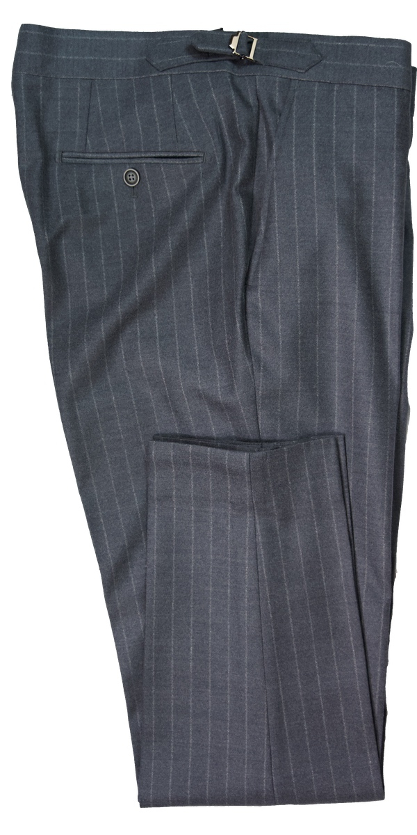Grey Wool Pinstripe Suit