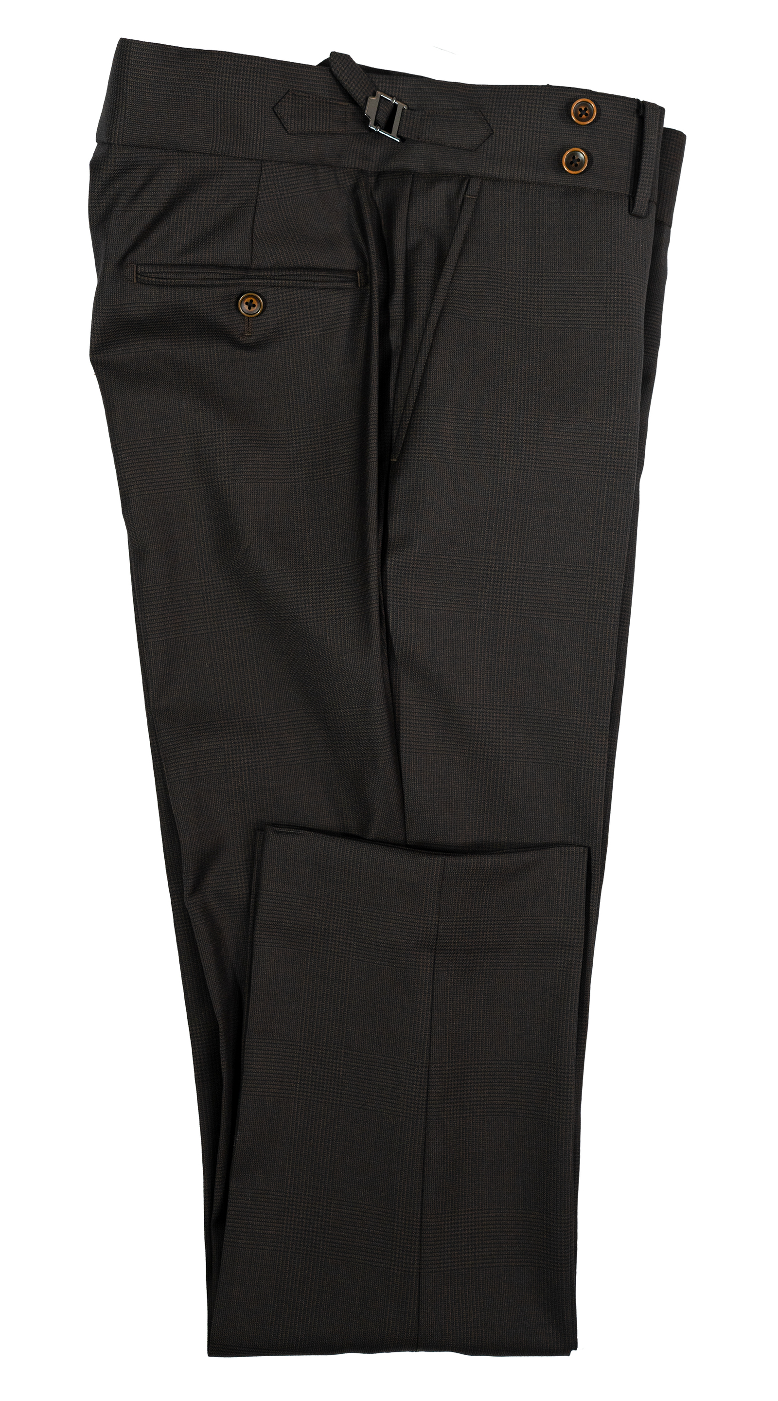 Espresso Glen Plaid Three-Piece Suit