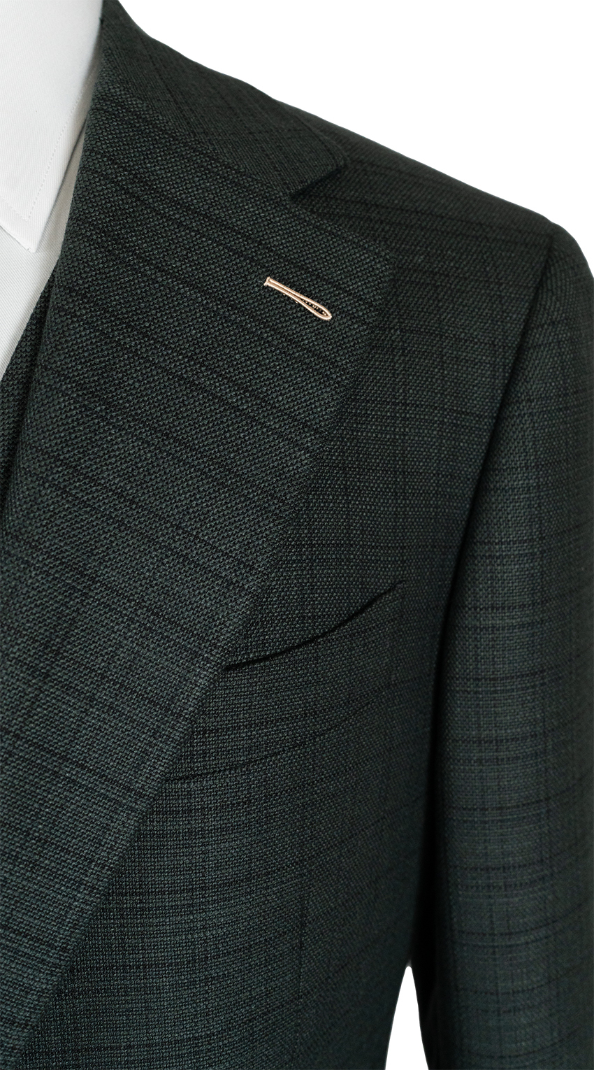 Complet Trois Pièces Evergreen Carreaux Subtils