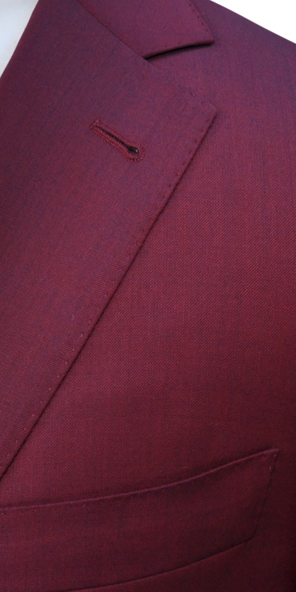 Red Wine Wool Suit