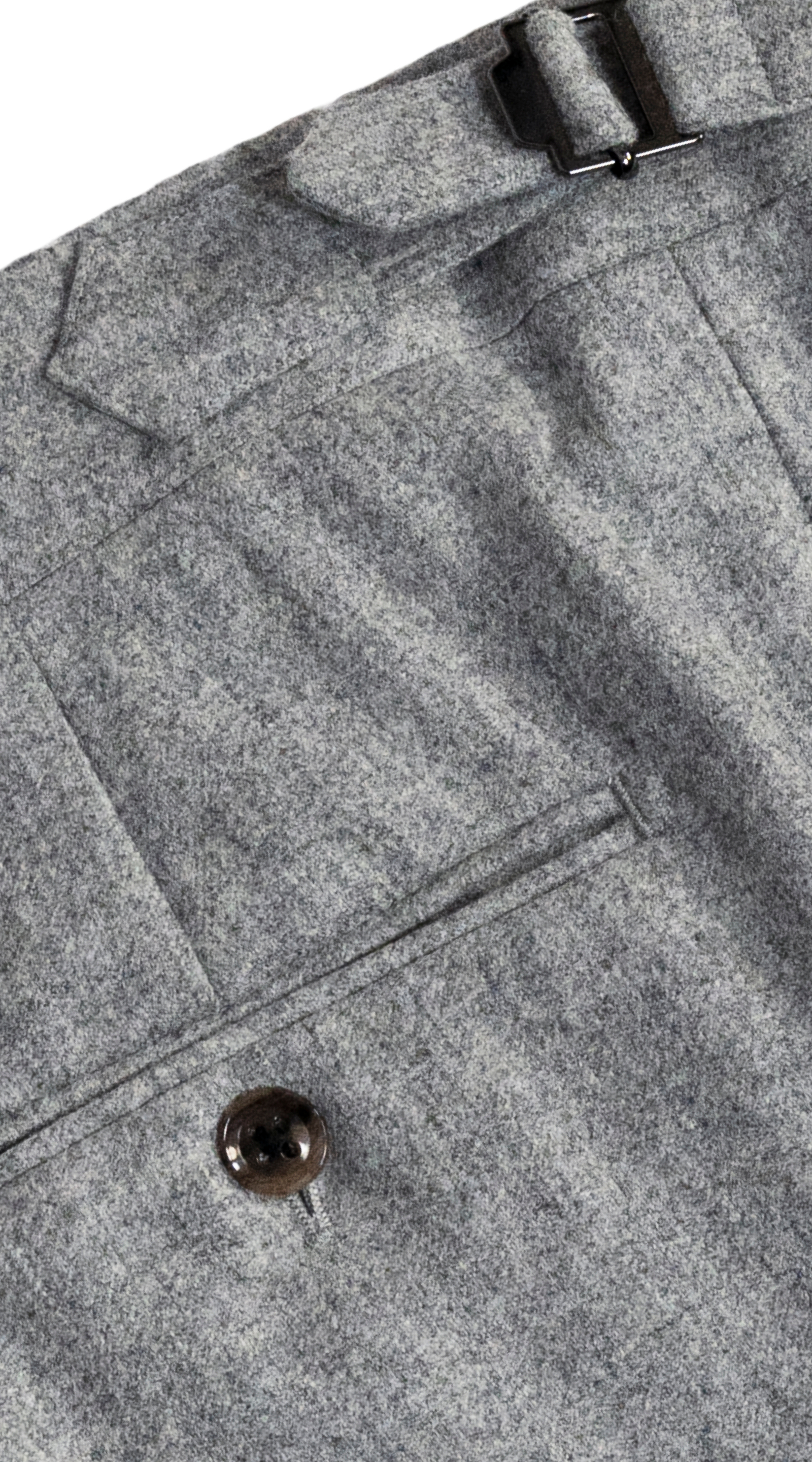 Complet Flanelle Laine Gris Clair