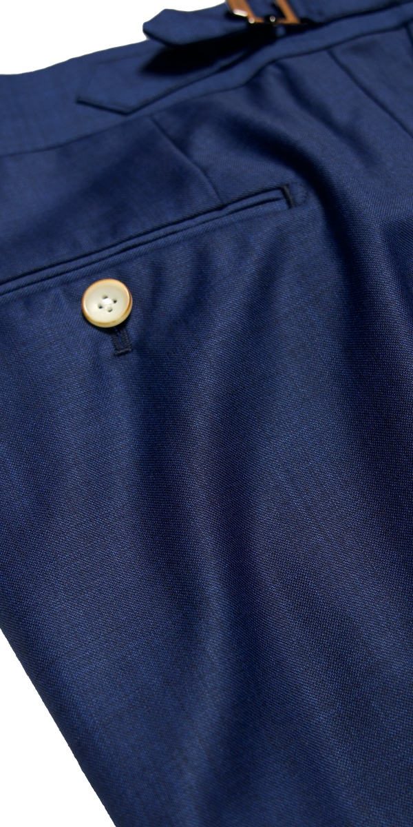 Complet bleu birdseye en laine