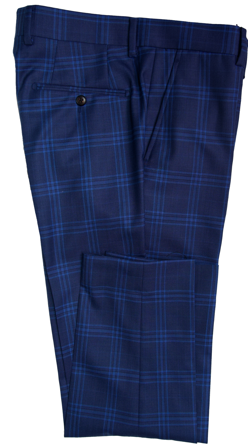 Lapis Blue Windowpane Suit