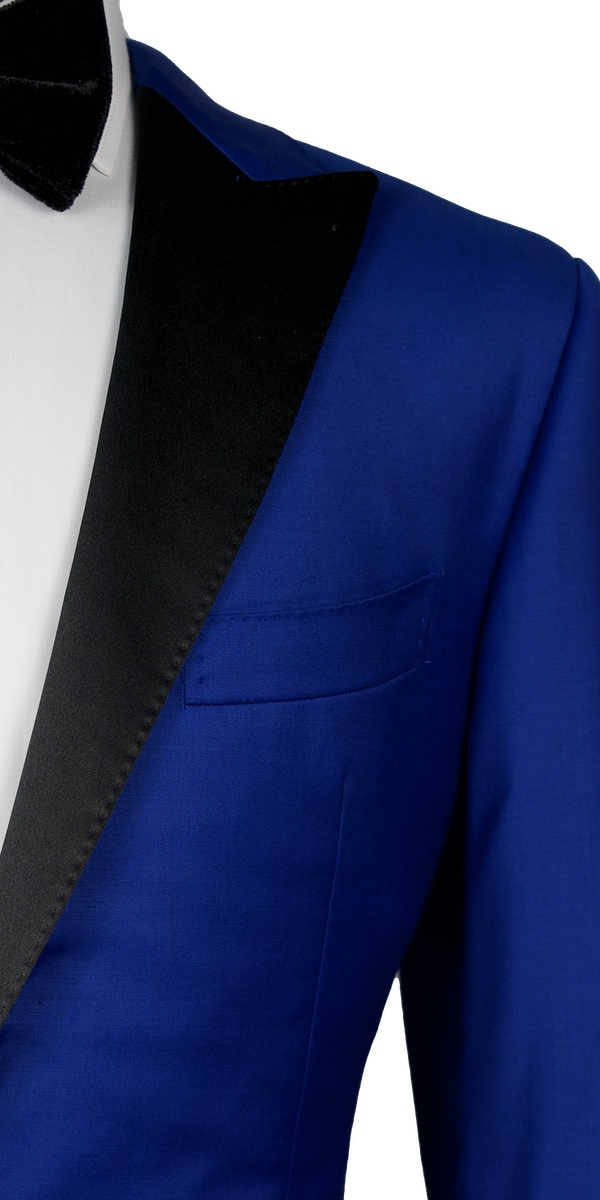Dark Azure Wool Tuxedo