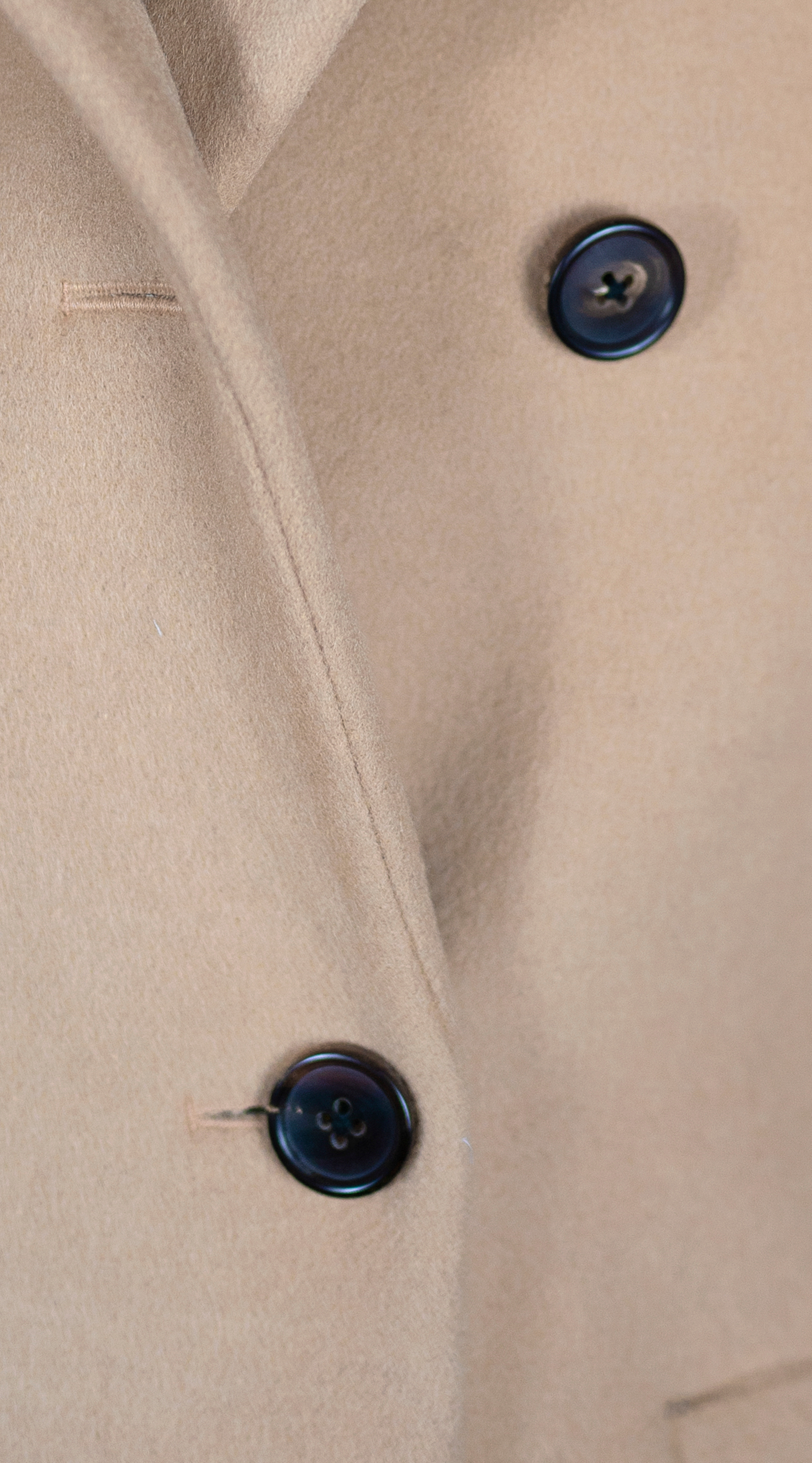 Sanschagrin Beige Wool Overcoat 