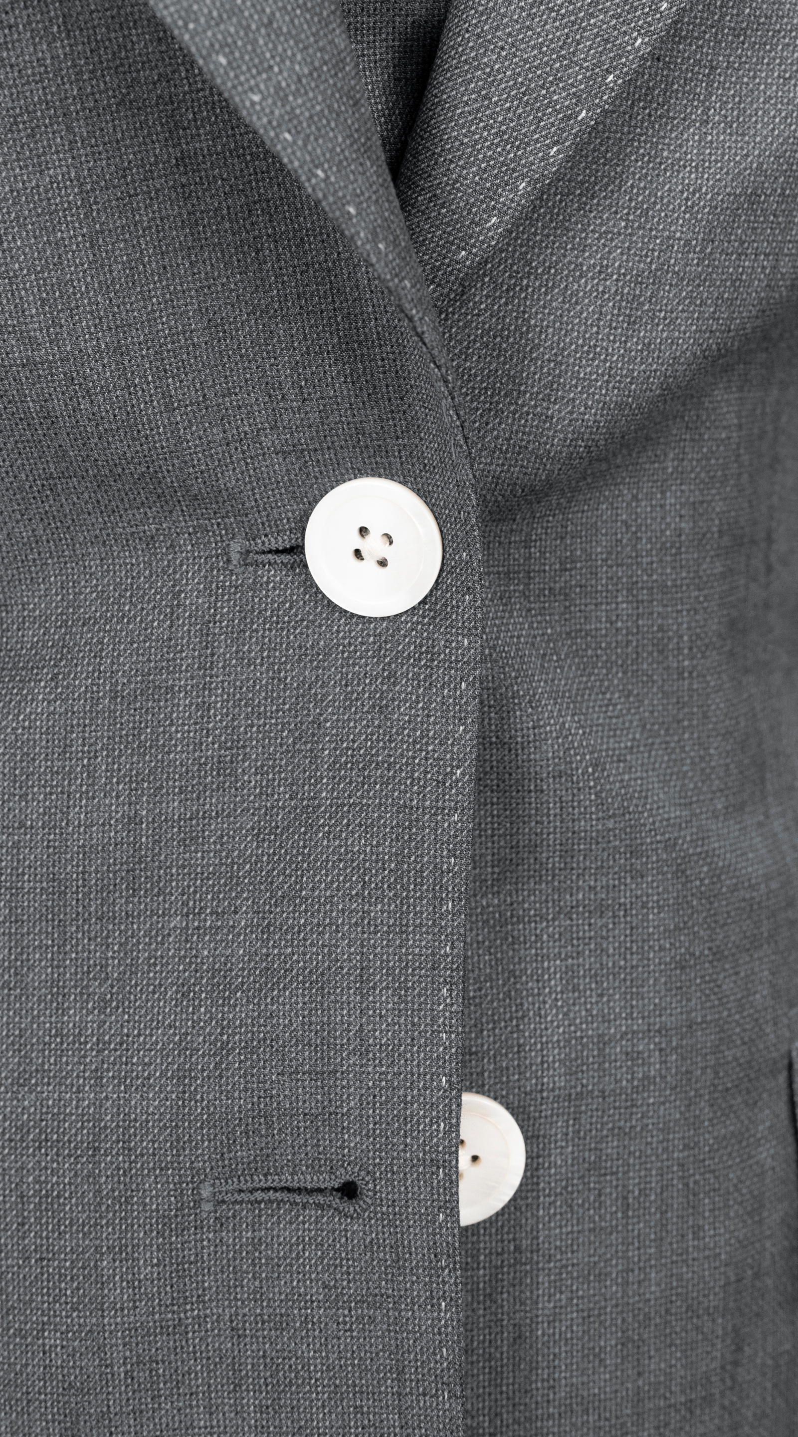 Complet Trois-Pièces Laine Gris Graphite