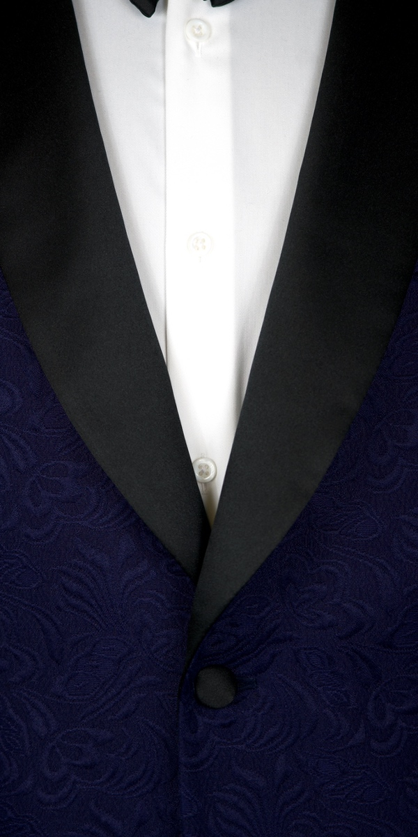 Blue Jacquard Tuxedo