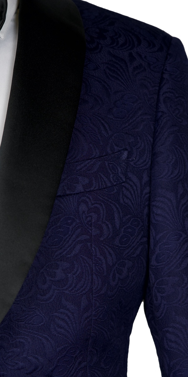 Blue Jacquard Tuxedo