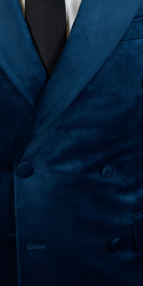 Complet Velours Sarcelle Foncé