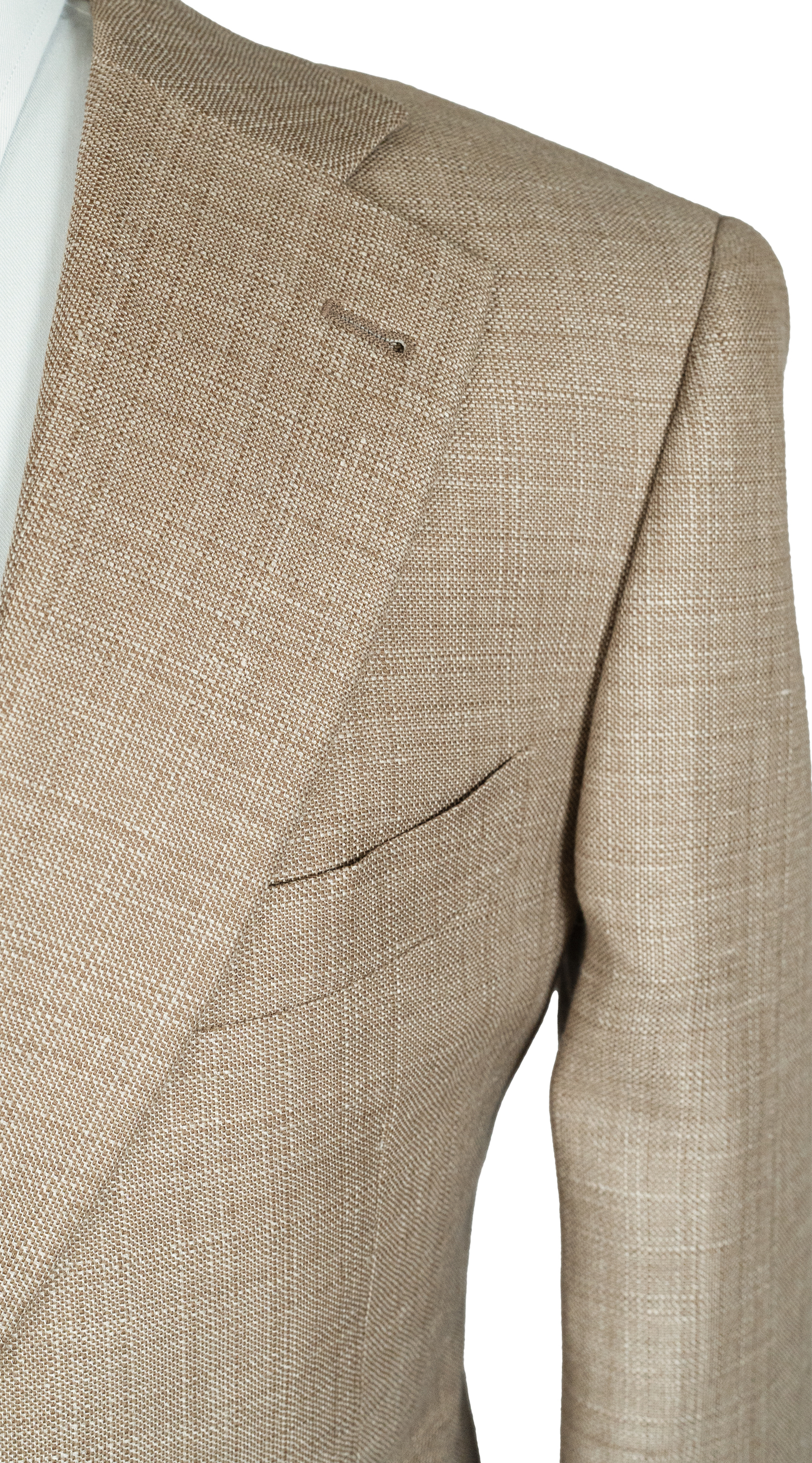 Sand Beige Crosshatch Suit