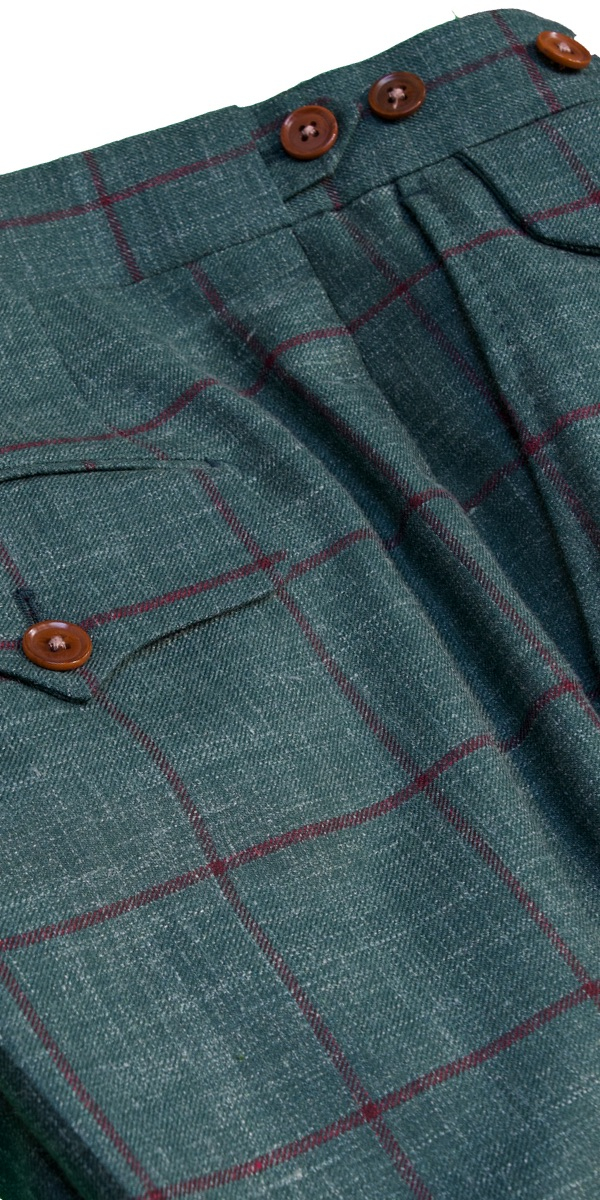 Complet vert à carreaux