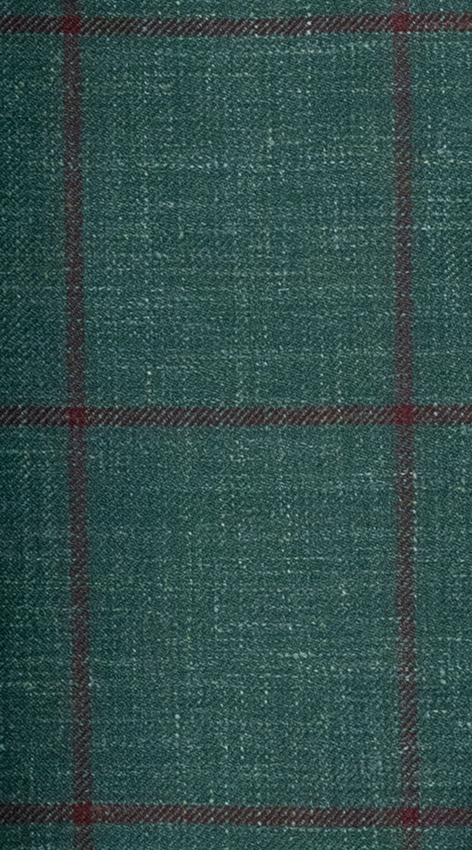 Green Windowpane Wool Suit