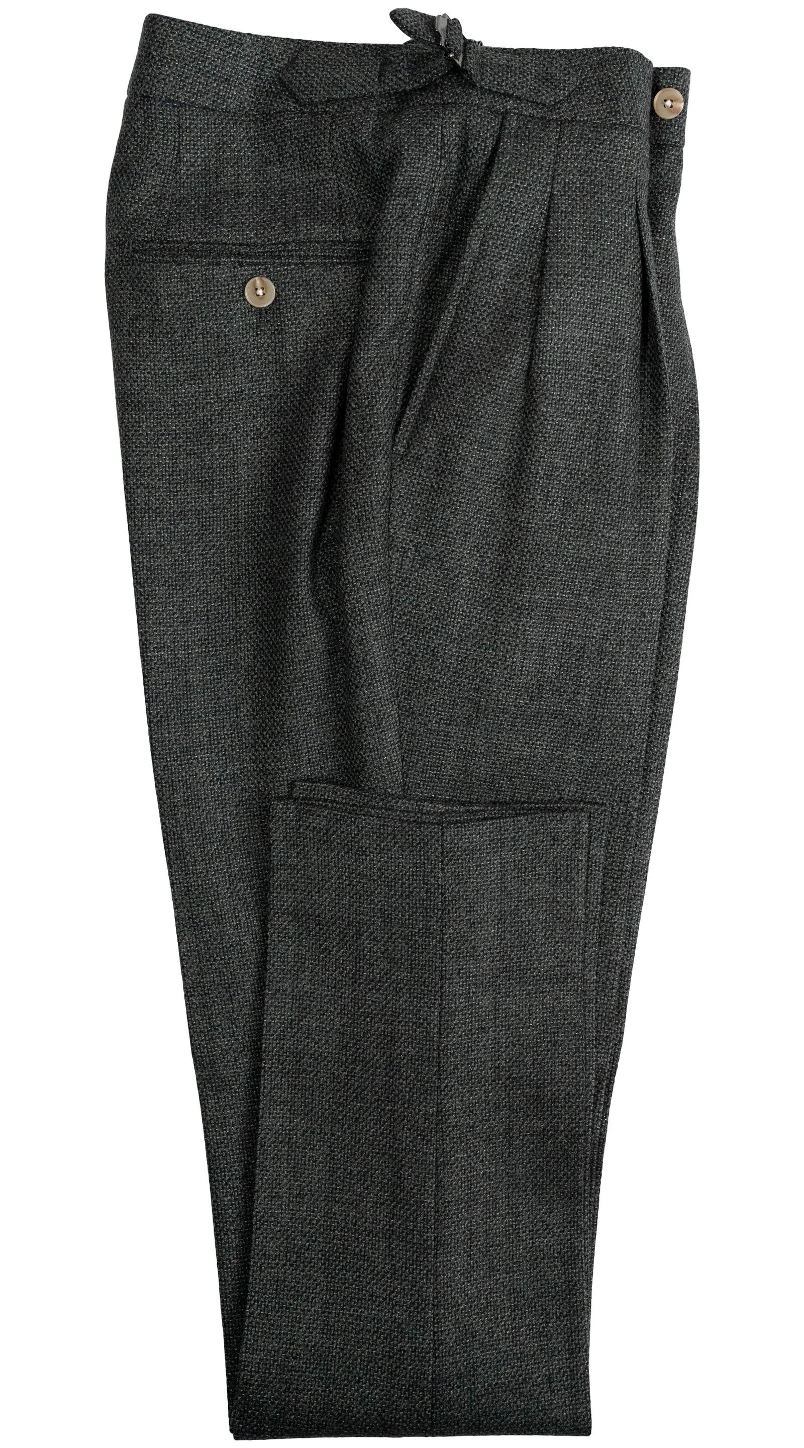 Charcoal Tweed Three‑Piece Suit