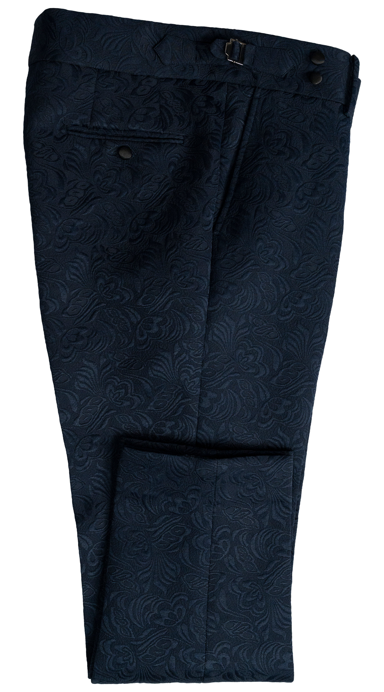 Navy Floral Jacquard Tuxedo