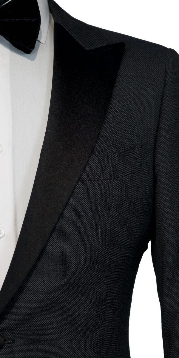 Dark Grey Birdseye Tuxedo