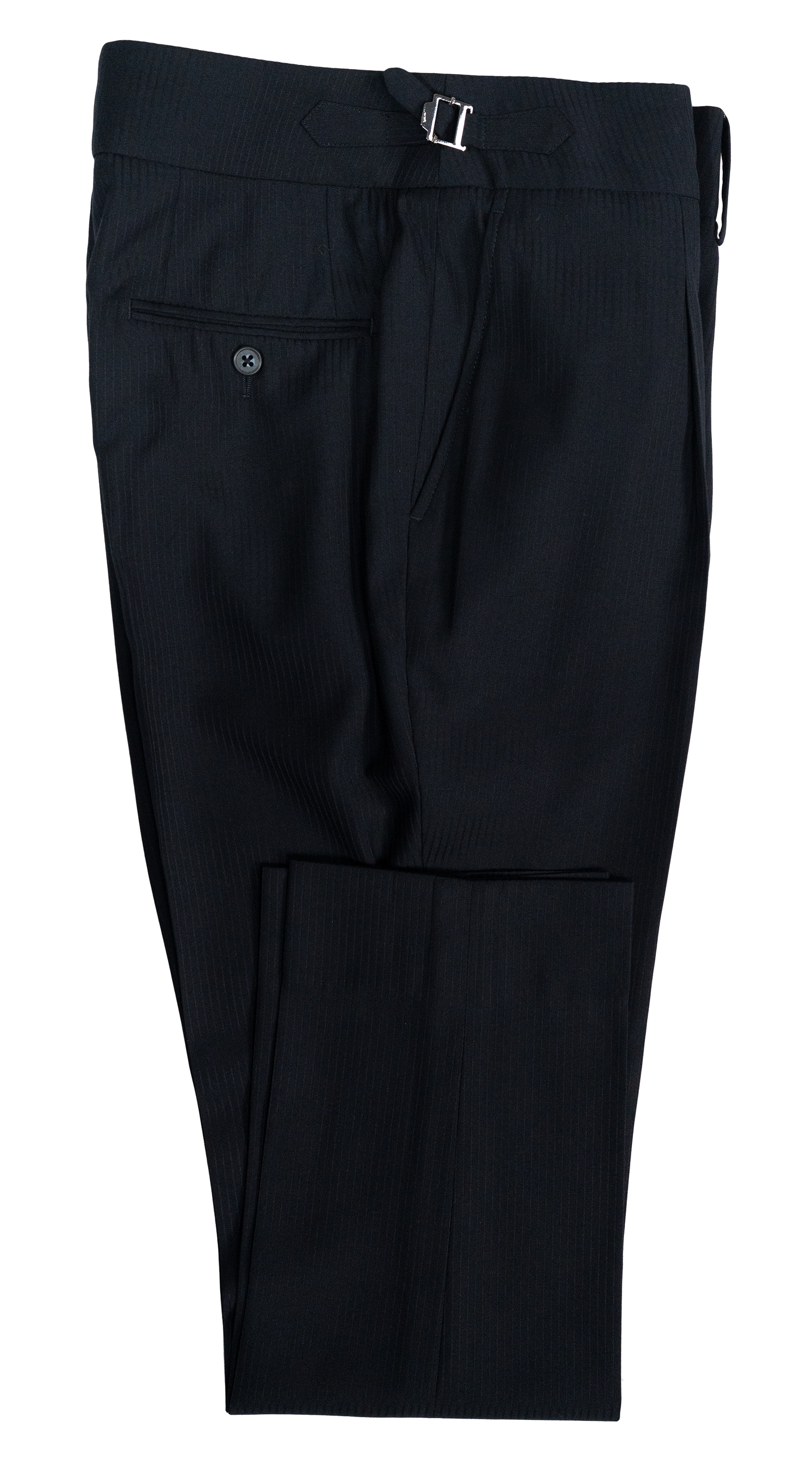 Midnight Blue Pinstripe Three-Piece Suit