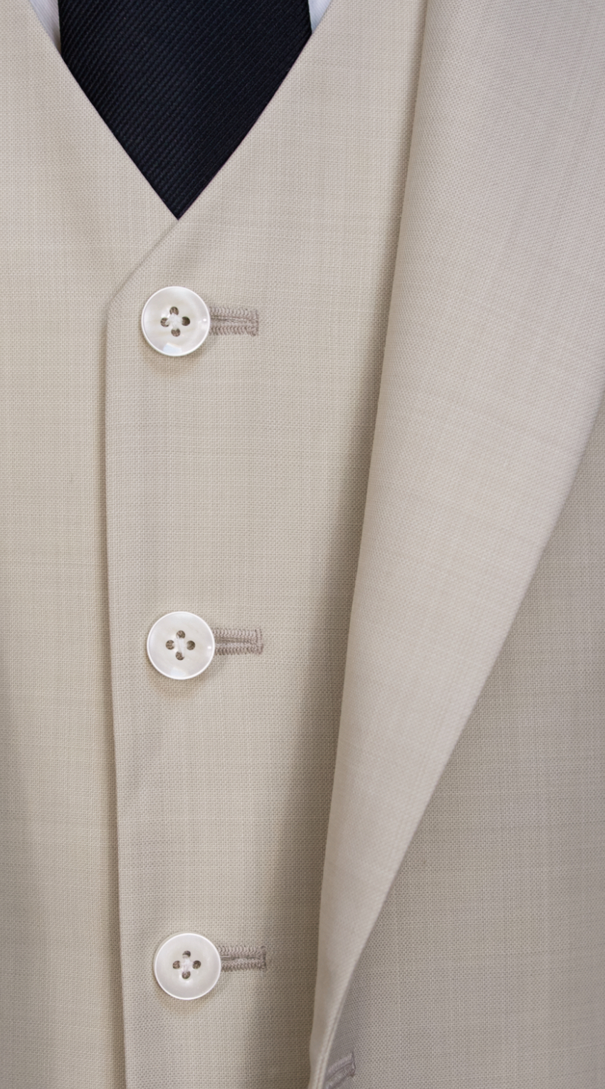 Beige Wool Suit