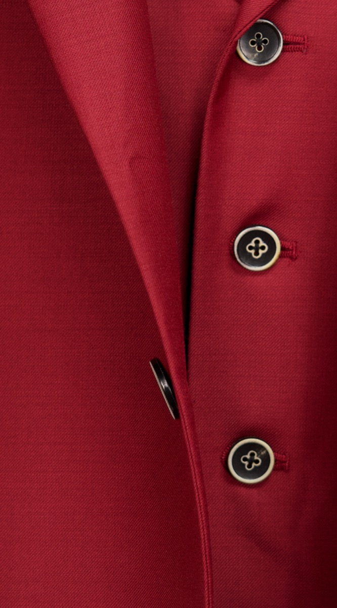 Red Wool Suit