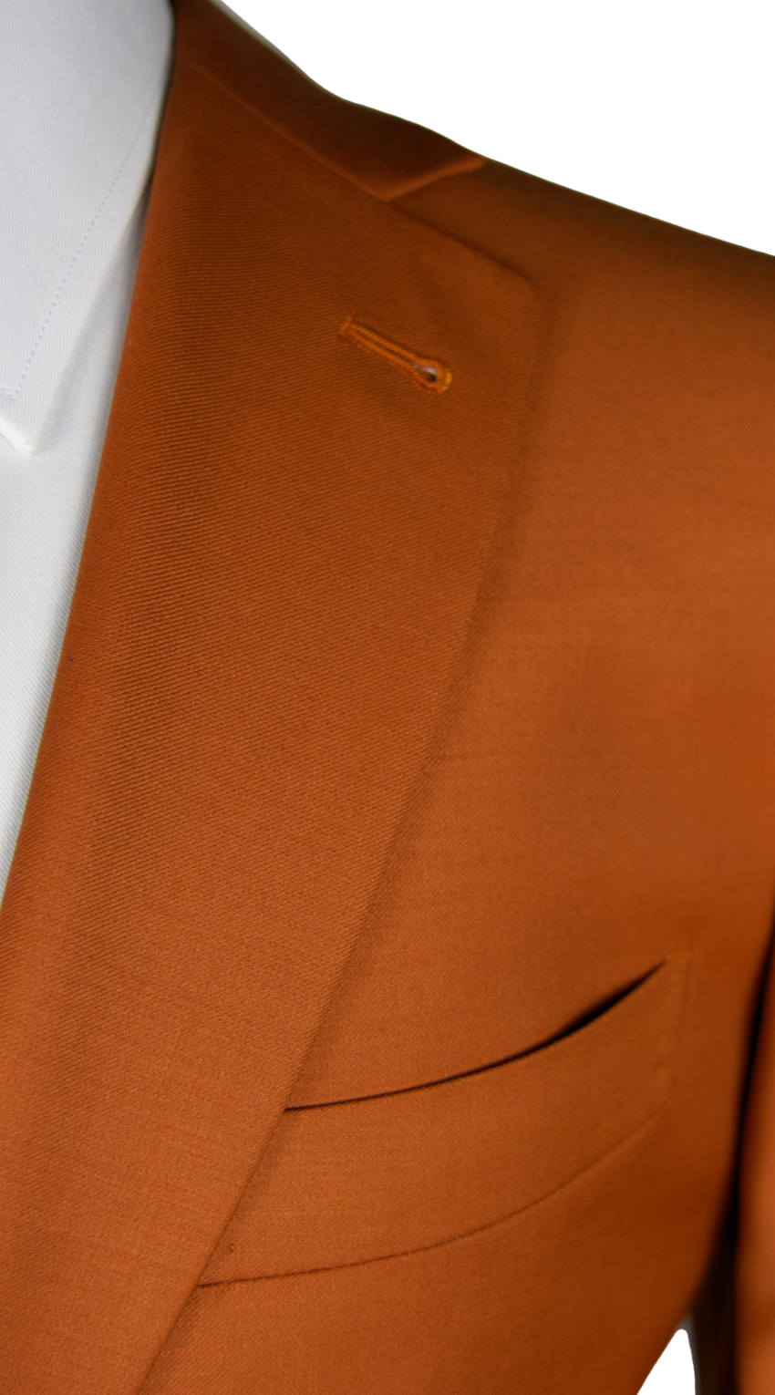 Burnt Orange Wool Suit