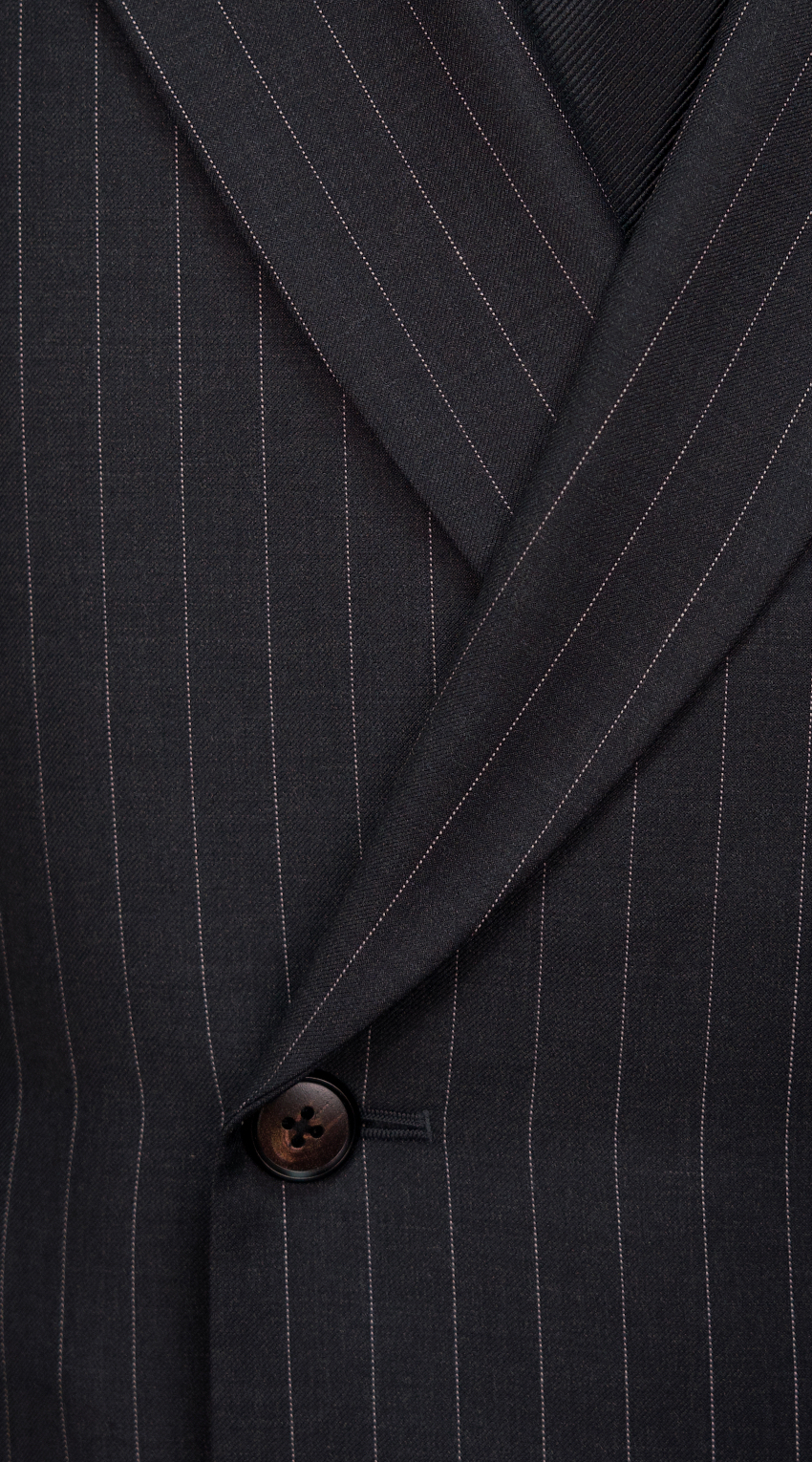 Charcoal Pinstripe Wool Suit