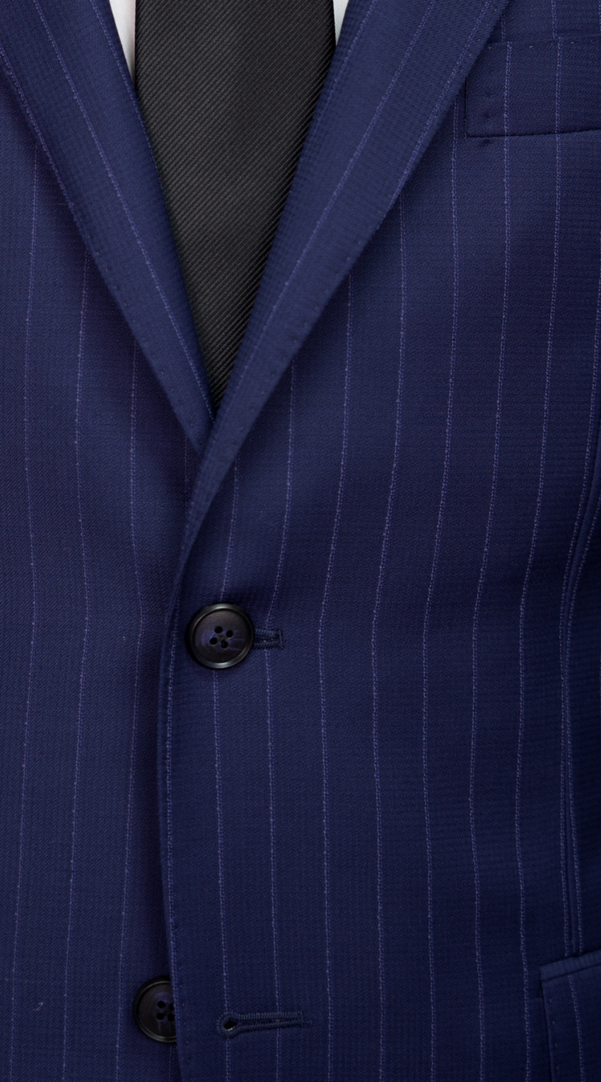 Cobalt Blue Pinstripe Suit