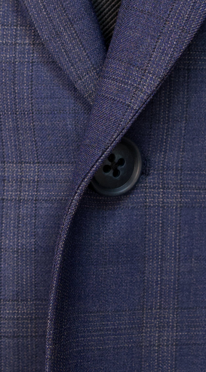 Space Blue Windowpane Wool Suit