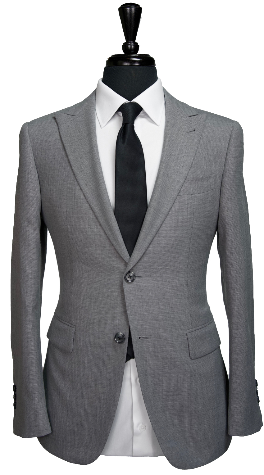 Metallic Gray Plain Weave Suit