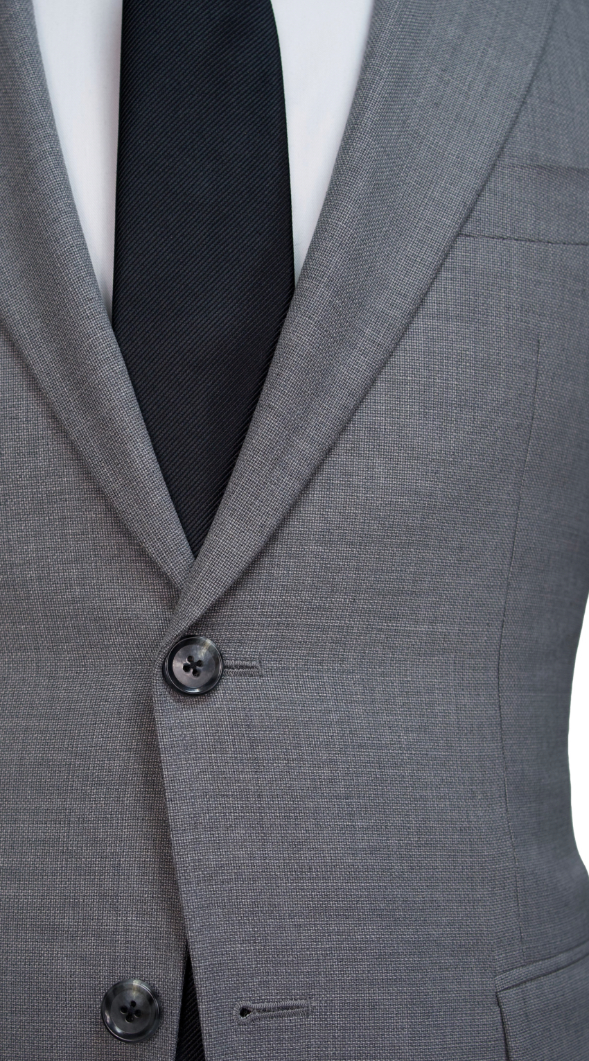 Complet Toile Grise Métallique Unie 
