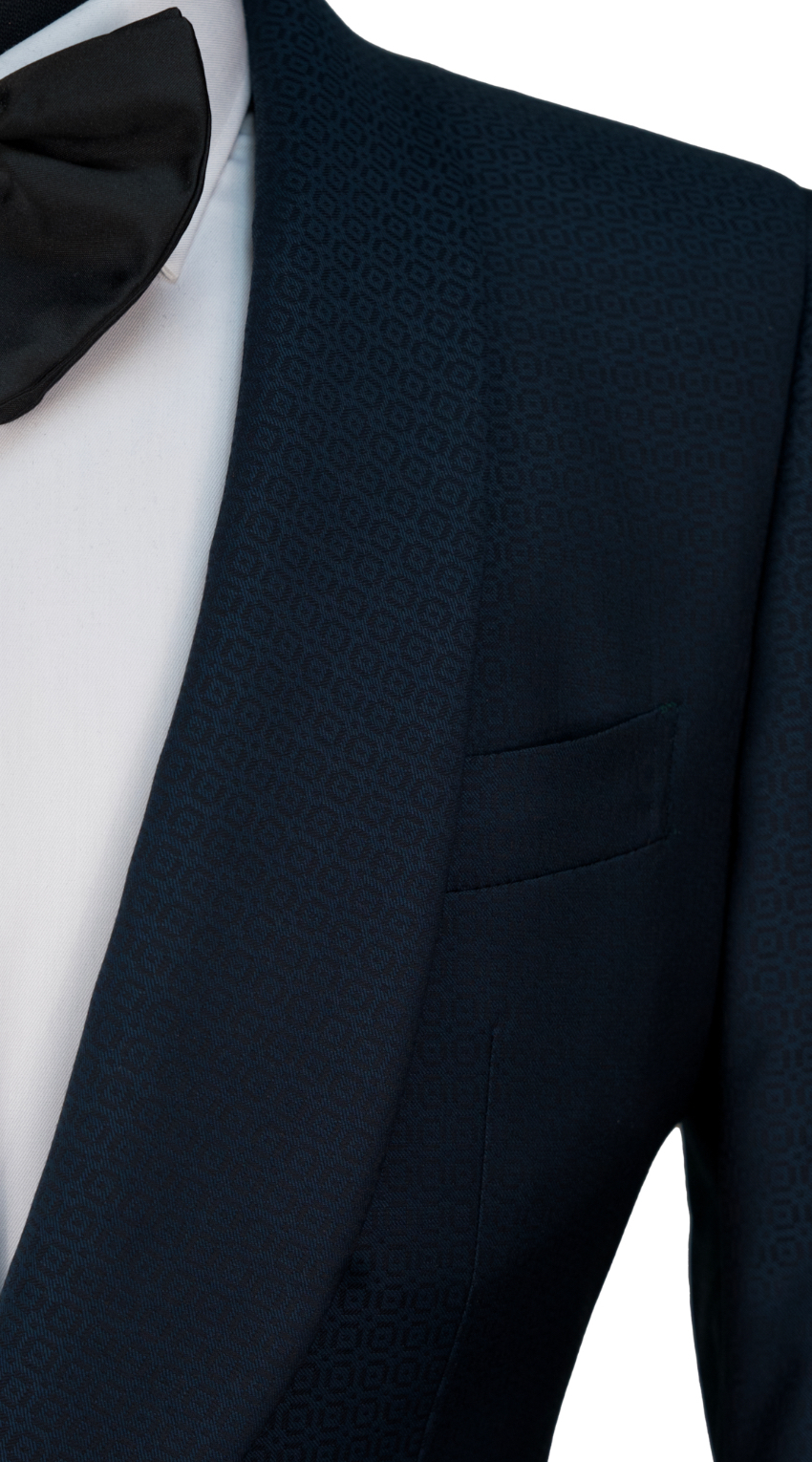 Tuxedo Bleu Sarcelle Motifs Circulaire