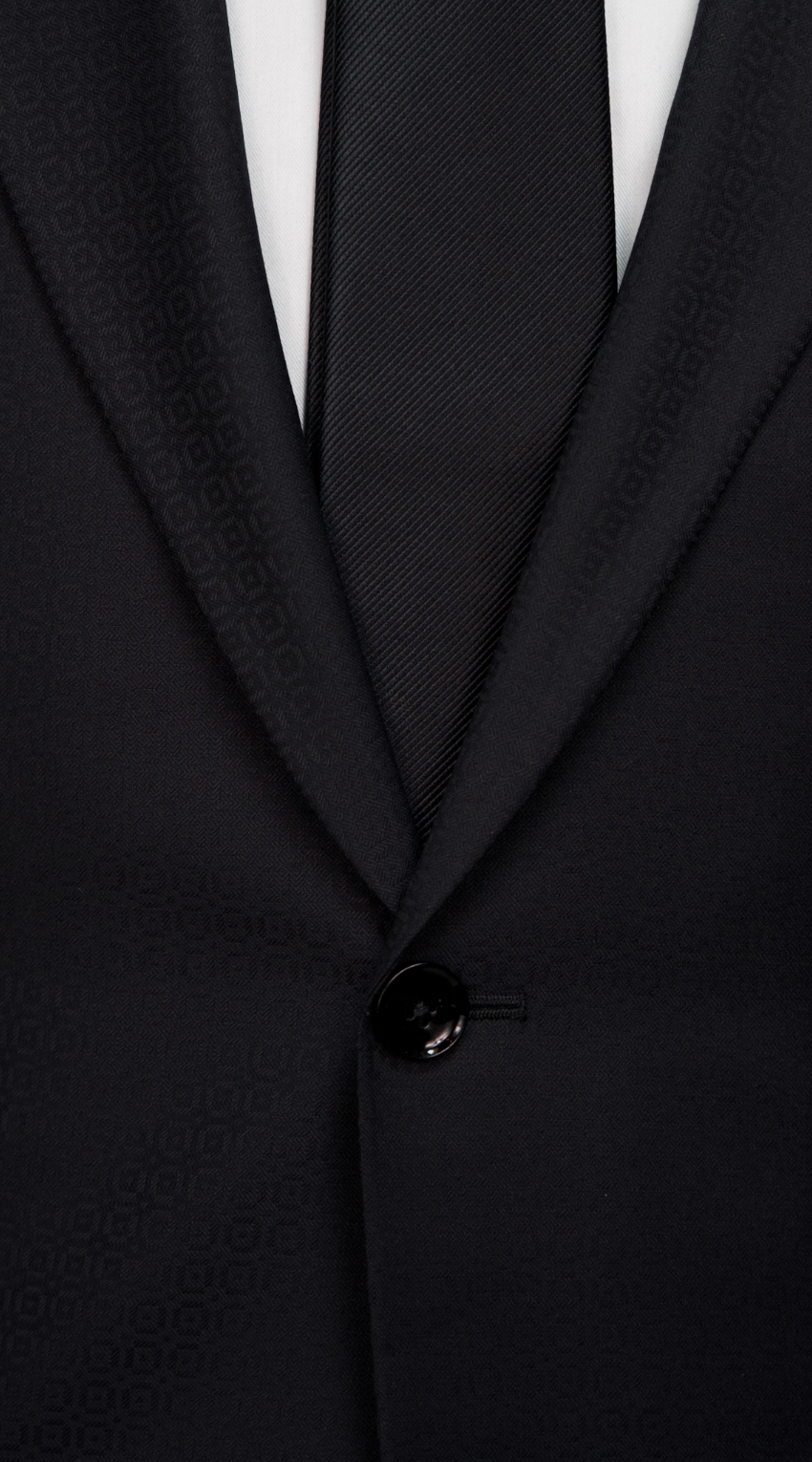 Black Circular Texture Suit