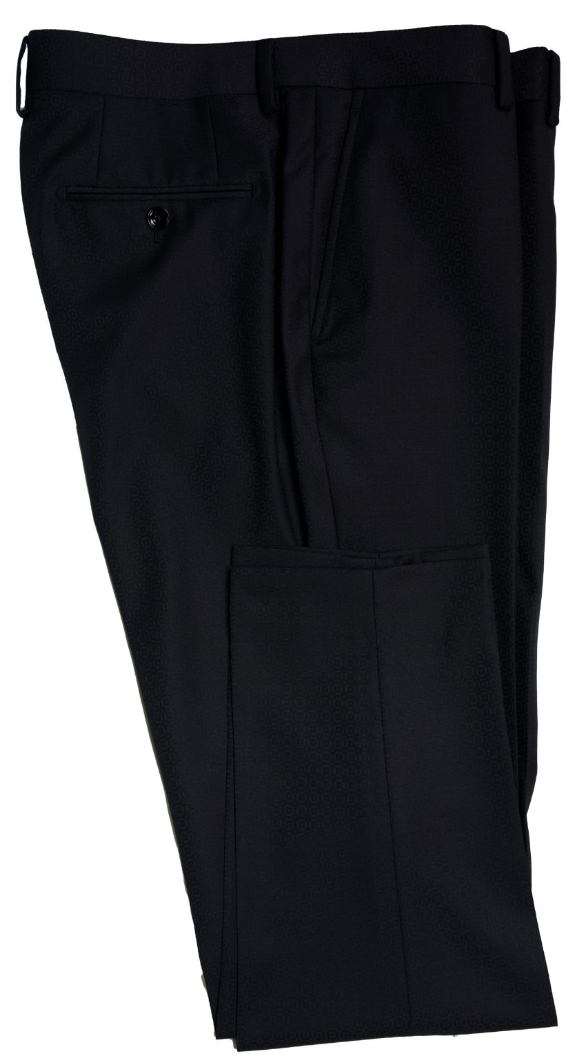 Black Circular Texture Suit