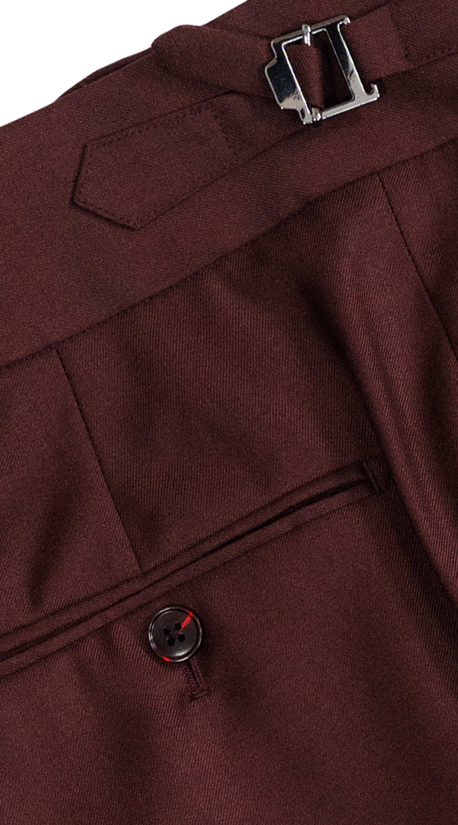Burgundy Classic Wool Suit