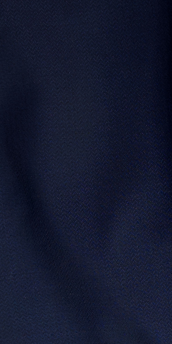 Blue Subtle Herringbone Wool Suit