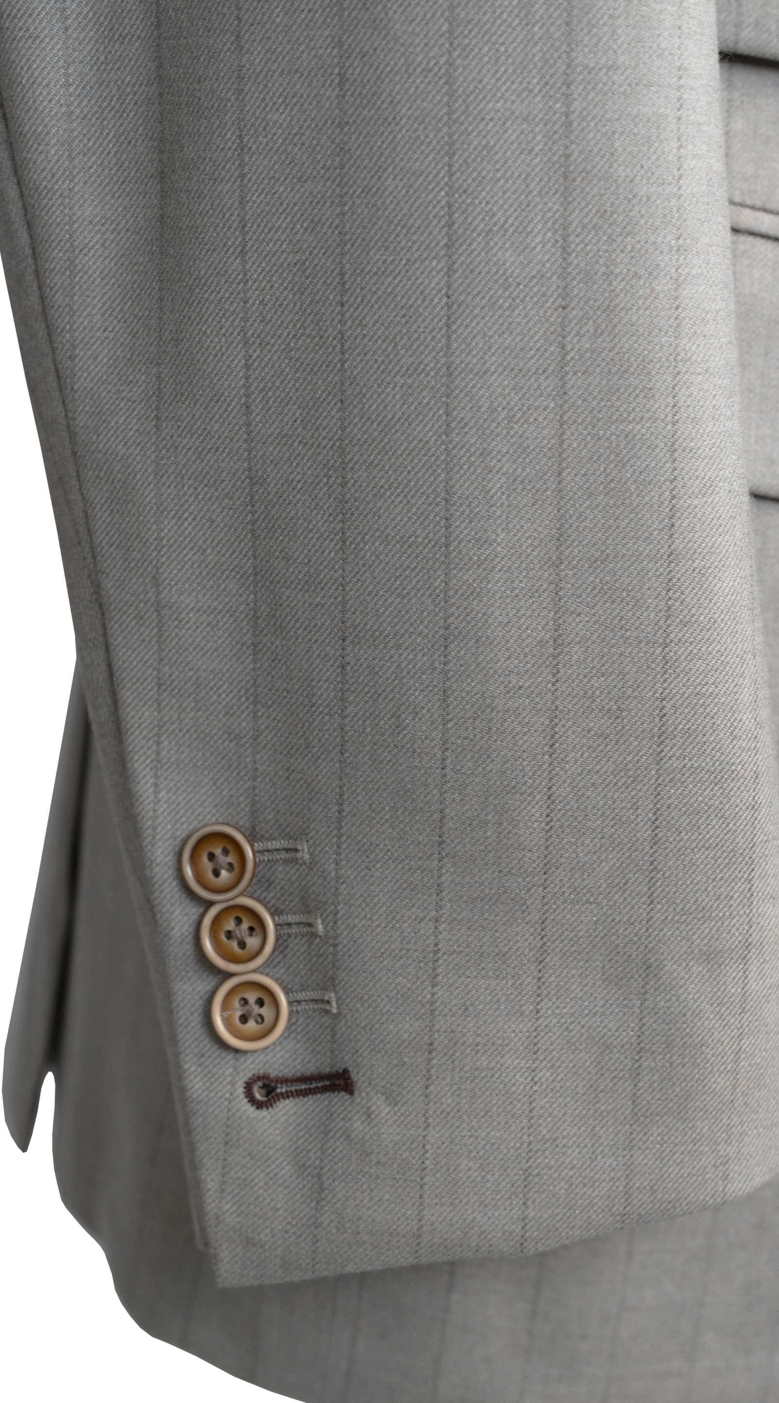 Complet Croisé Rayé Sable Argenté