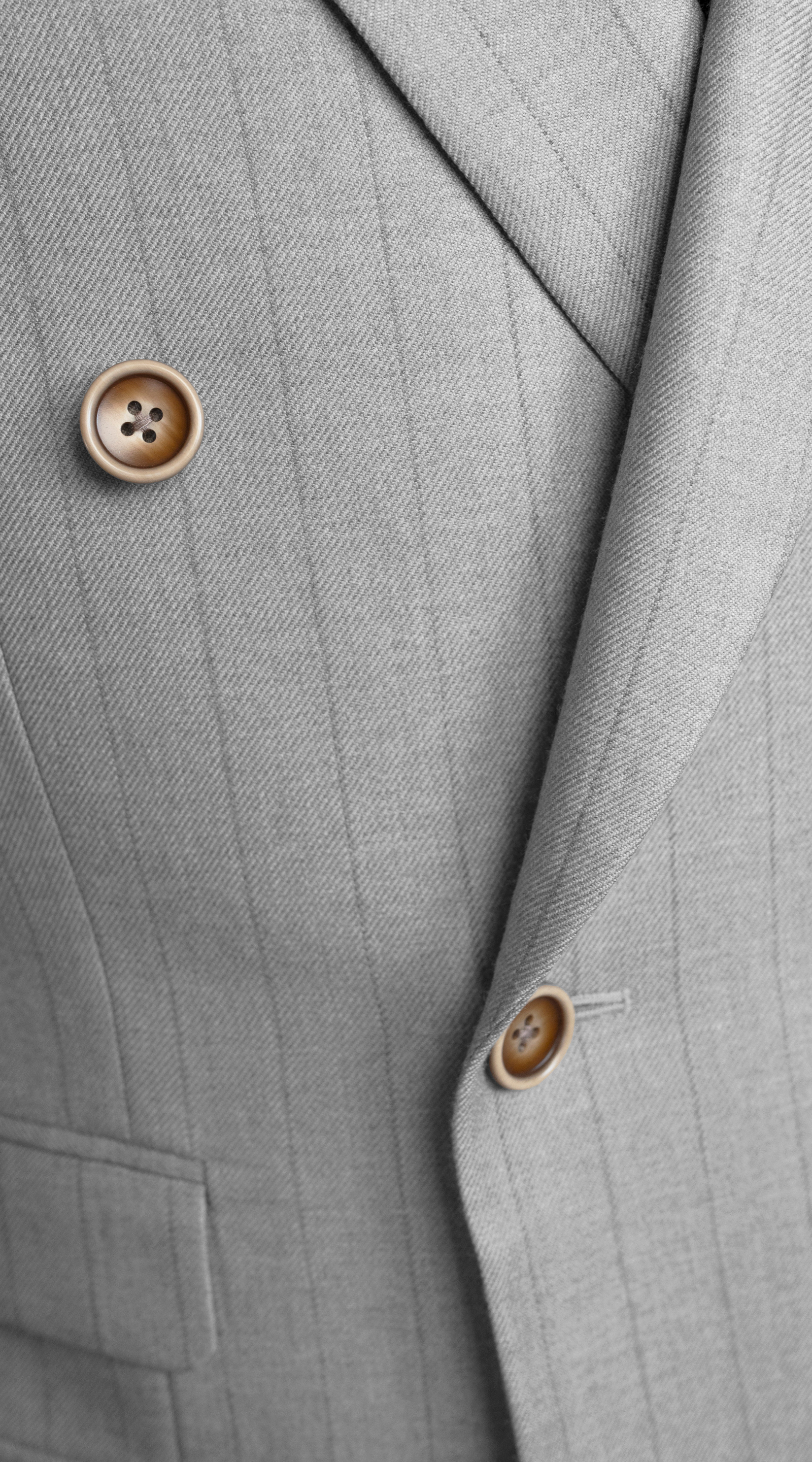 Complet Croisé Rayé Sable Argenté