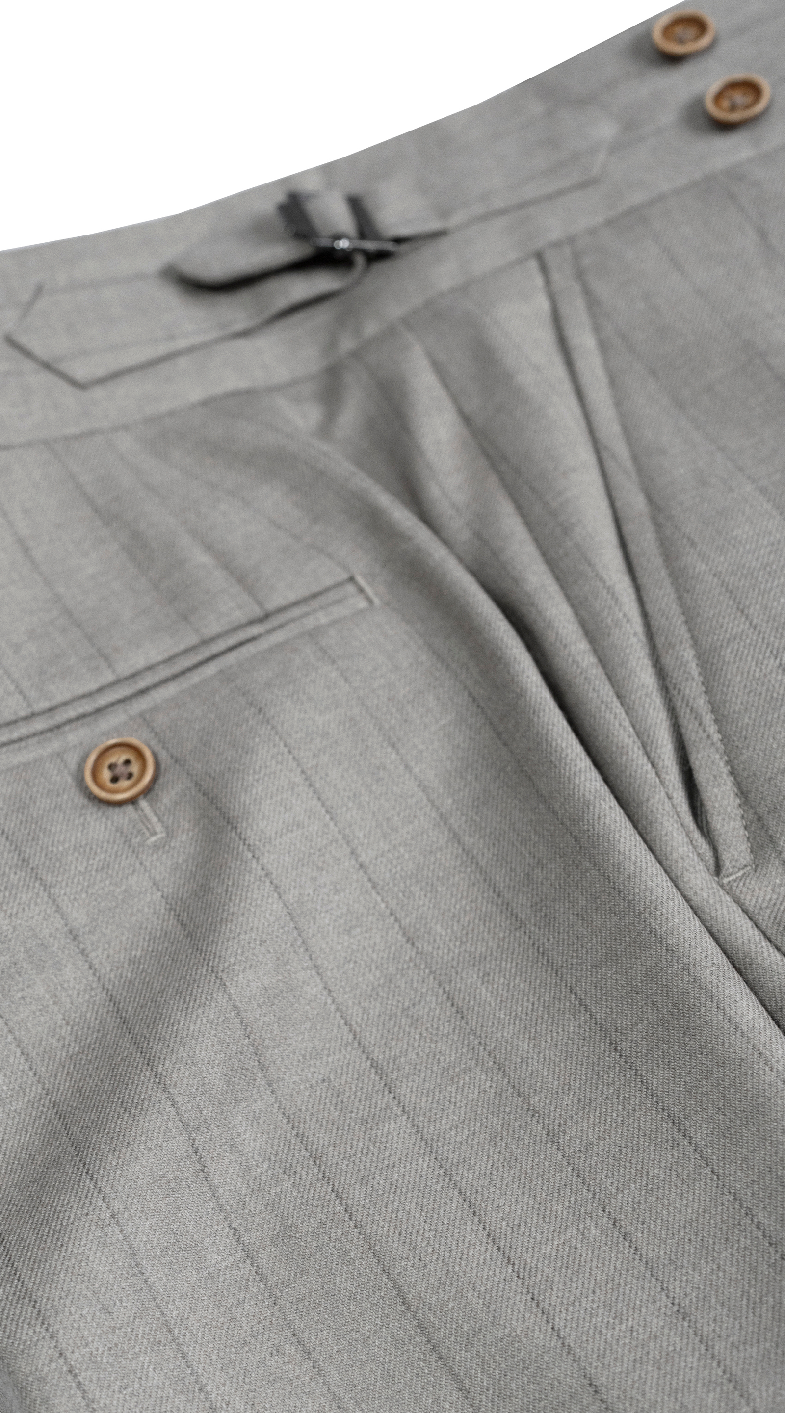 Complet Croisé Rayé Sable Argenté