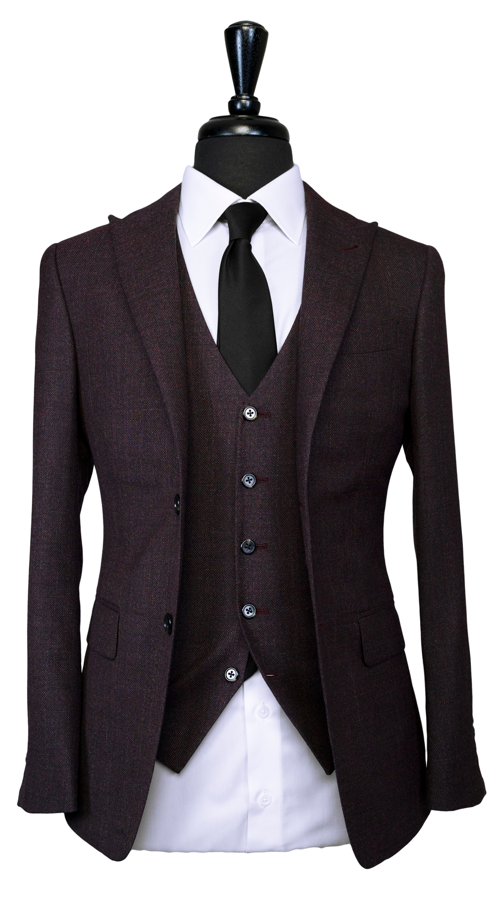 Complet Tissé Violet Prune