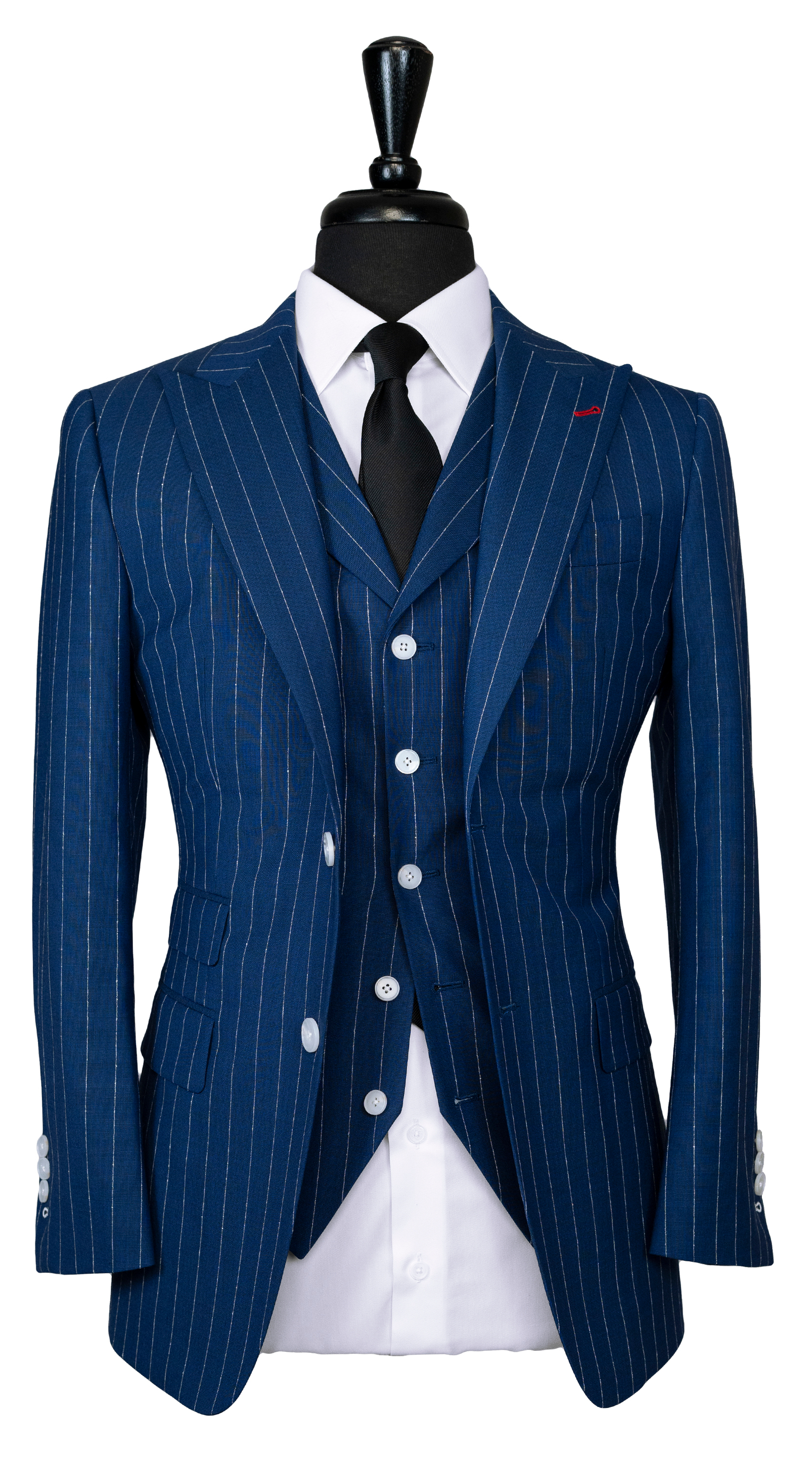Royal Blue Pinstripe Suit