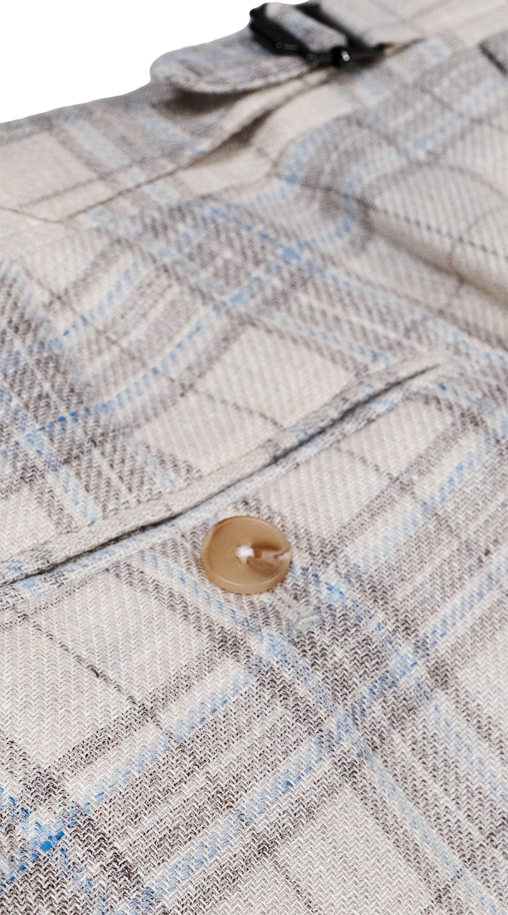 Beige Brown Plaid Suit