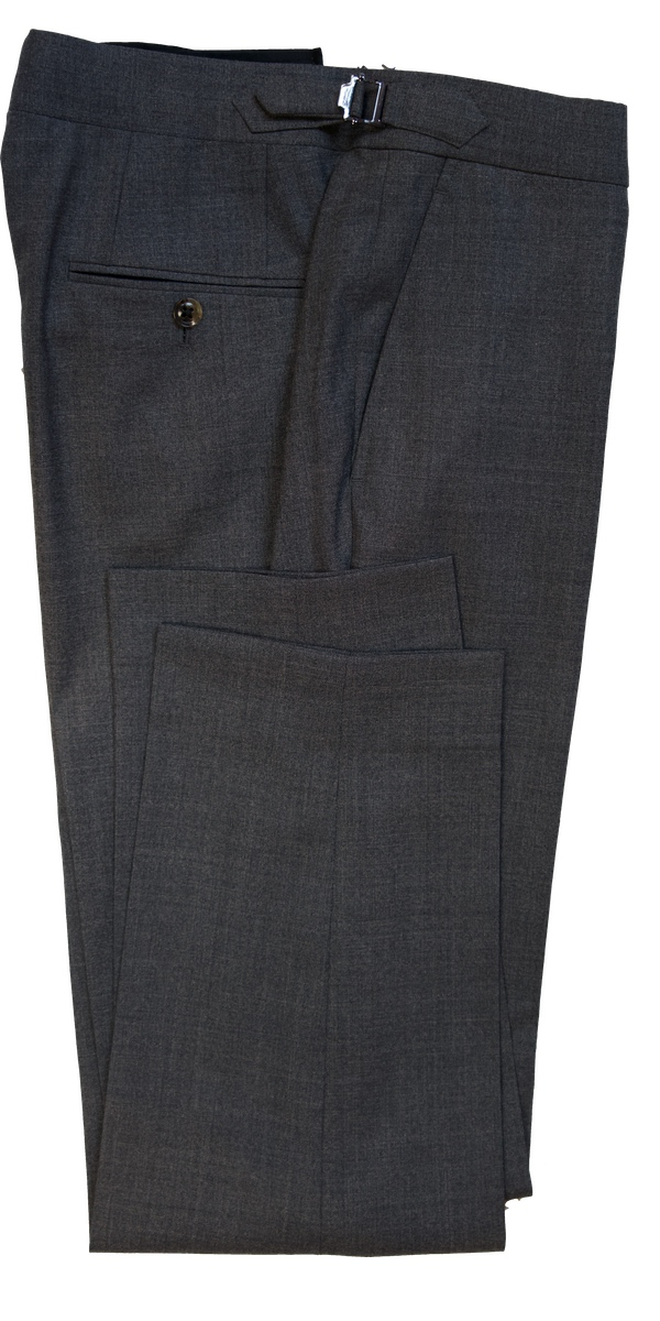 Grey Plain Weave Wool Suit
