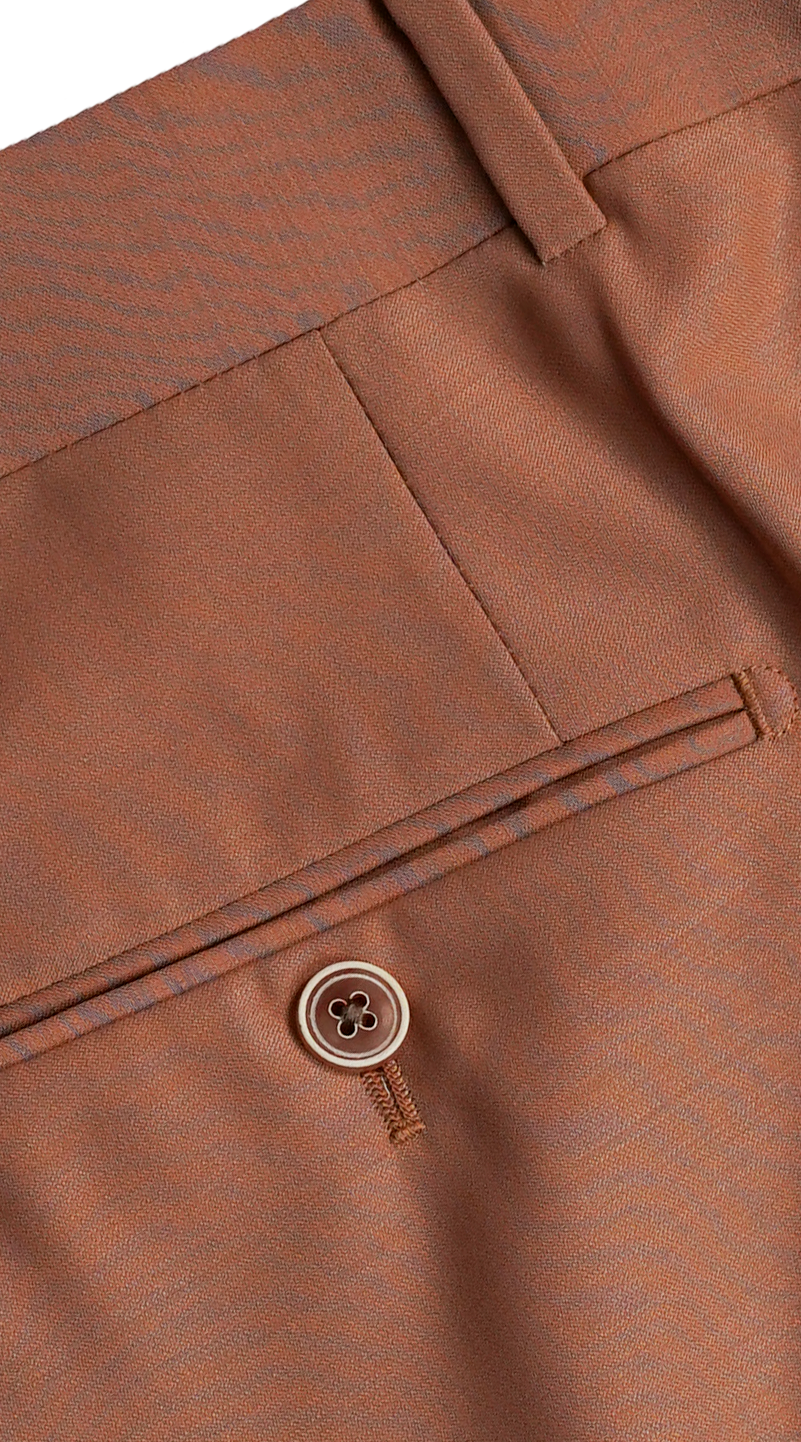 Coral Orange Linen Suit