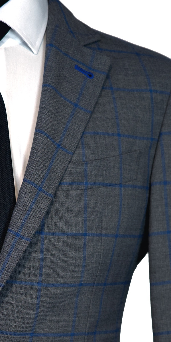 Complet bleu birdseye en laine