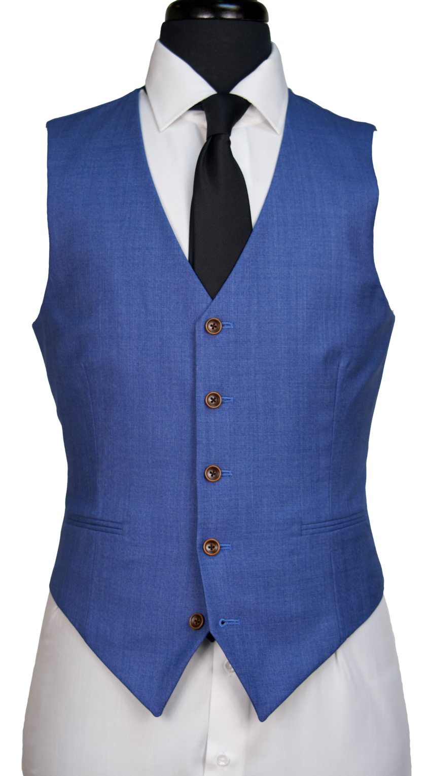 Complet bleu birdseye en laine