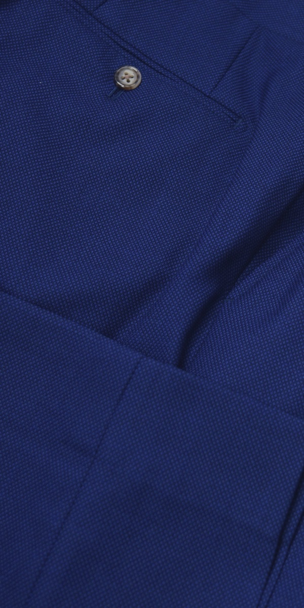 Complet Laine Oeil-de-Perdrix Bleu Classique